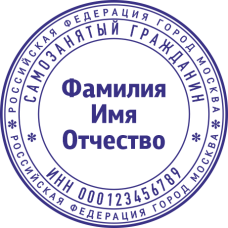 Печать самозанятого гражданина SZ-12