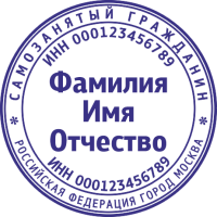 Печать самозанятого гражданина SZ-3
