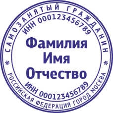 Печать самозанятого гражданина SZ-3